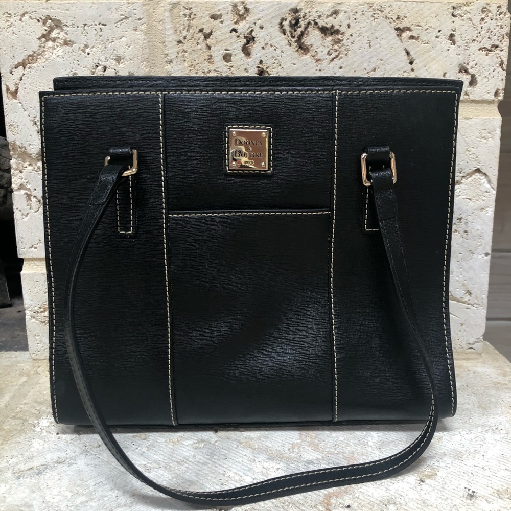 Dooney & Burke Black Leather Satchel